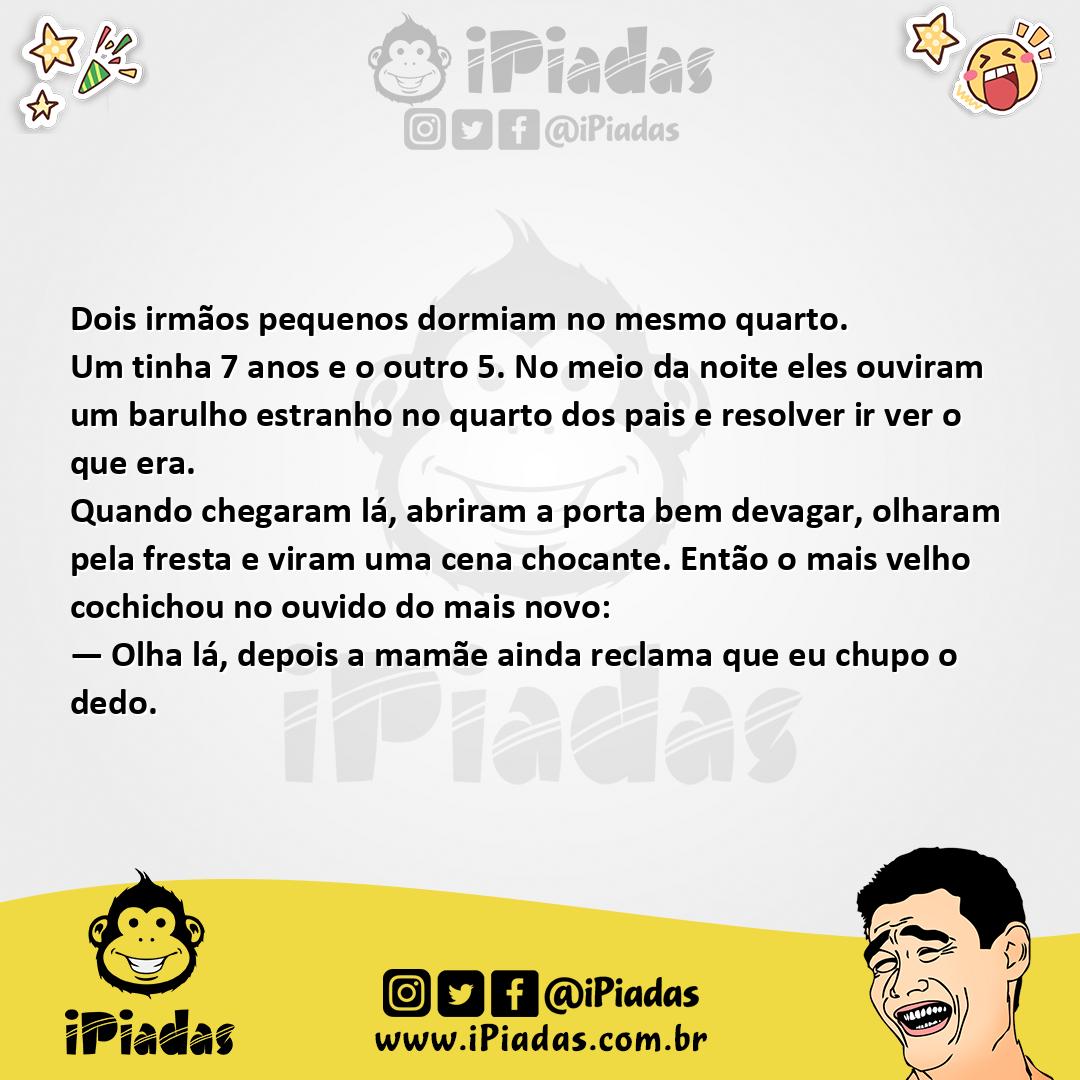 Ilustração da piada Barulho no Quarto no iPiadas