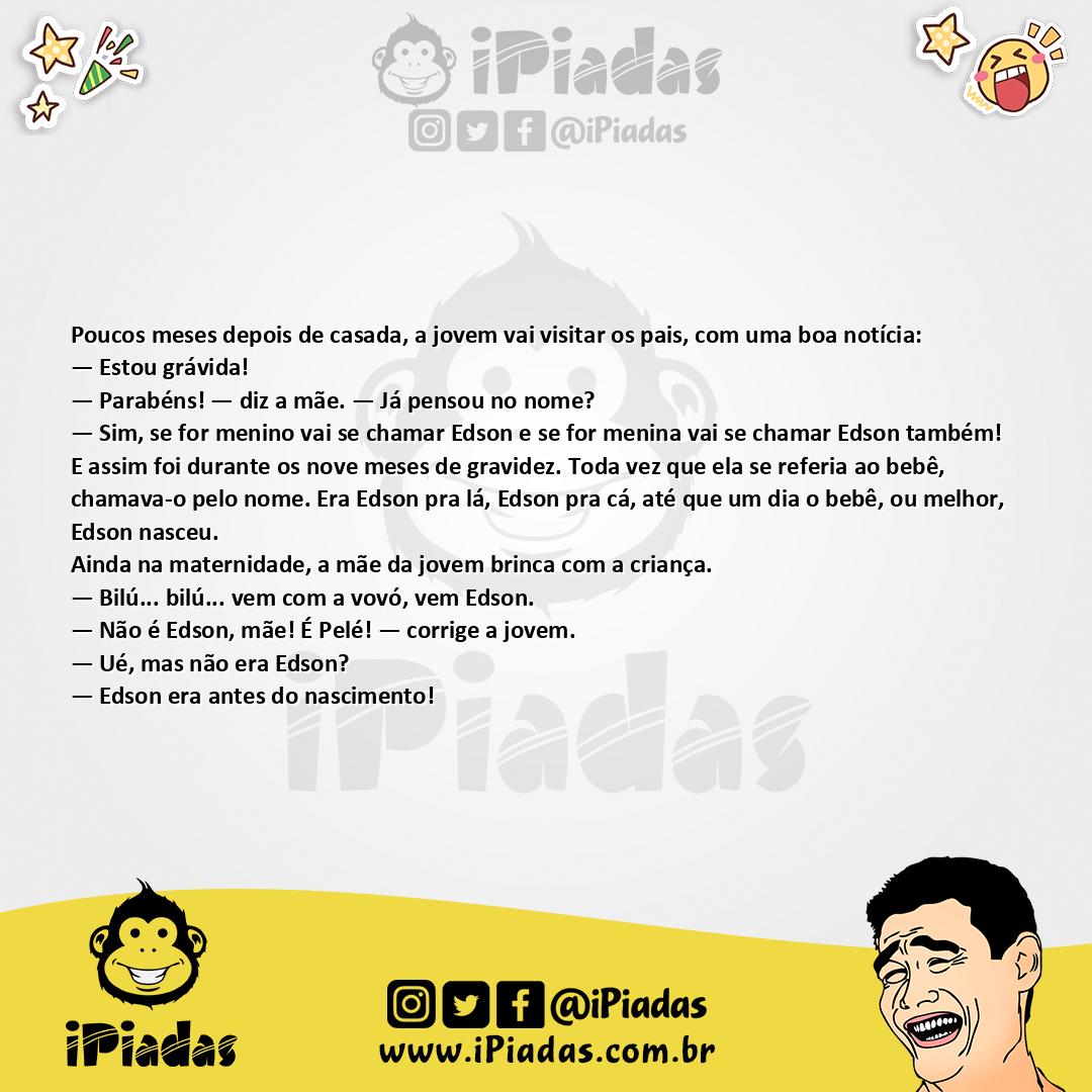 Ilustração da piada Bebê Edson no iPiadas