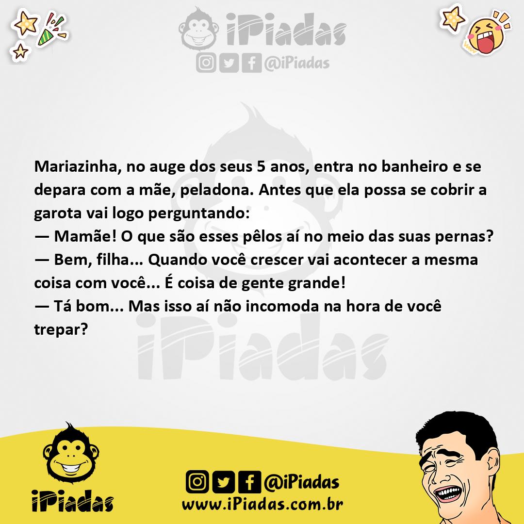 Ilustração da piada Cabelo Entre as Pernas no iPiadas