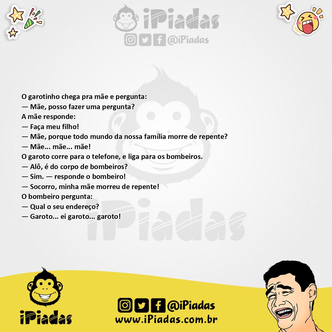 Ilustração da piada De Repente no iPiadas