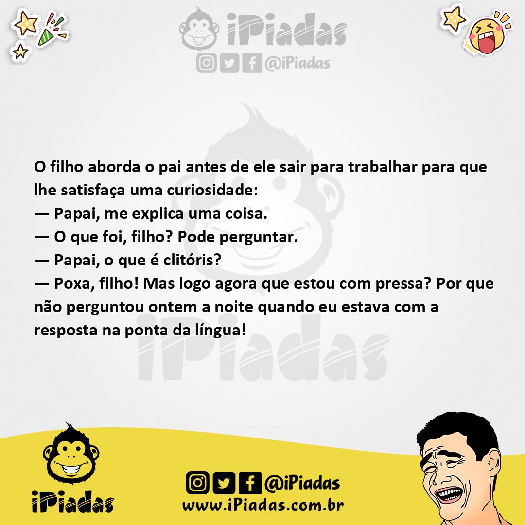 Ilustração da piada Definição de Clitóris no iPiadas