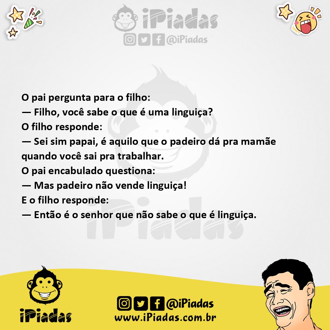 Ilustração da piada Definição de Linguiça no iPiadas