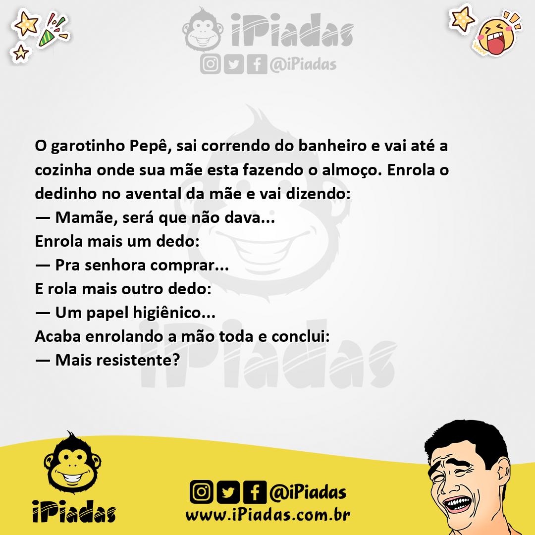 Ilustração da piada Enrolando a Mãe no iPiadas