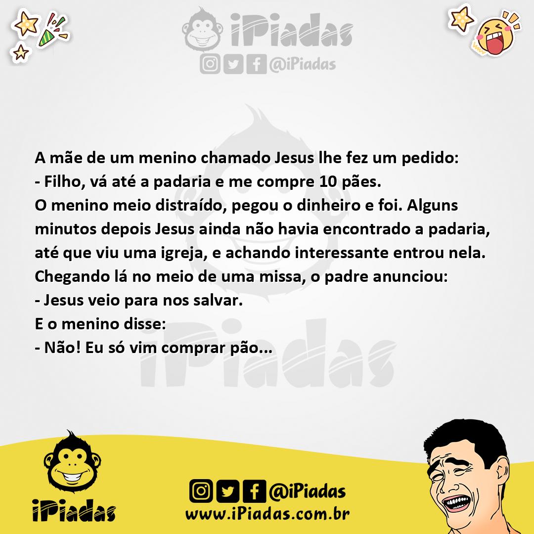 Ilustração da piada Filho Comprando Pão no iPiadas