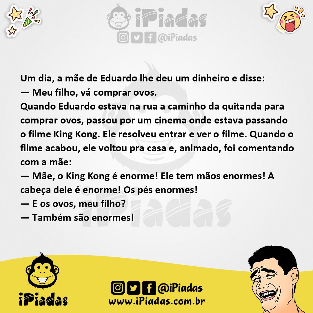 Ilustração da piada Filme do King Kong no iPiadas