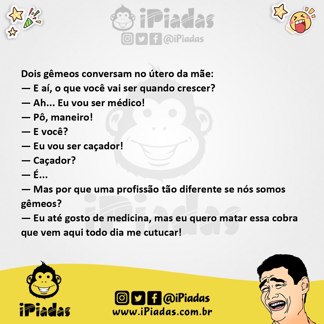Ilustração da piada Médico e Caçador no iPiadas