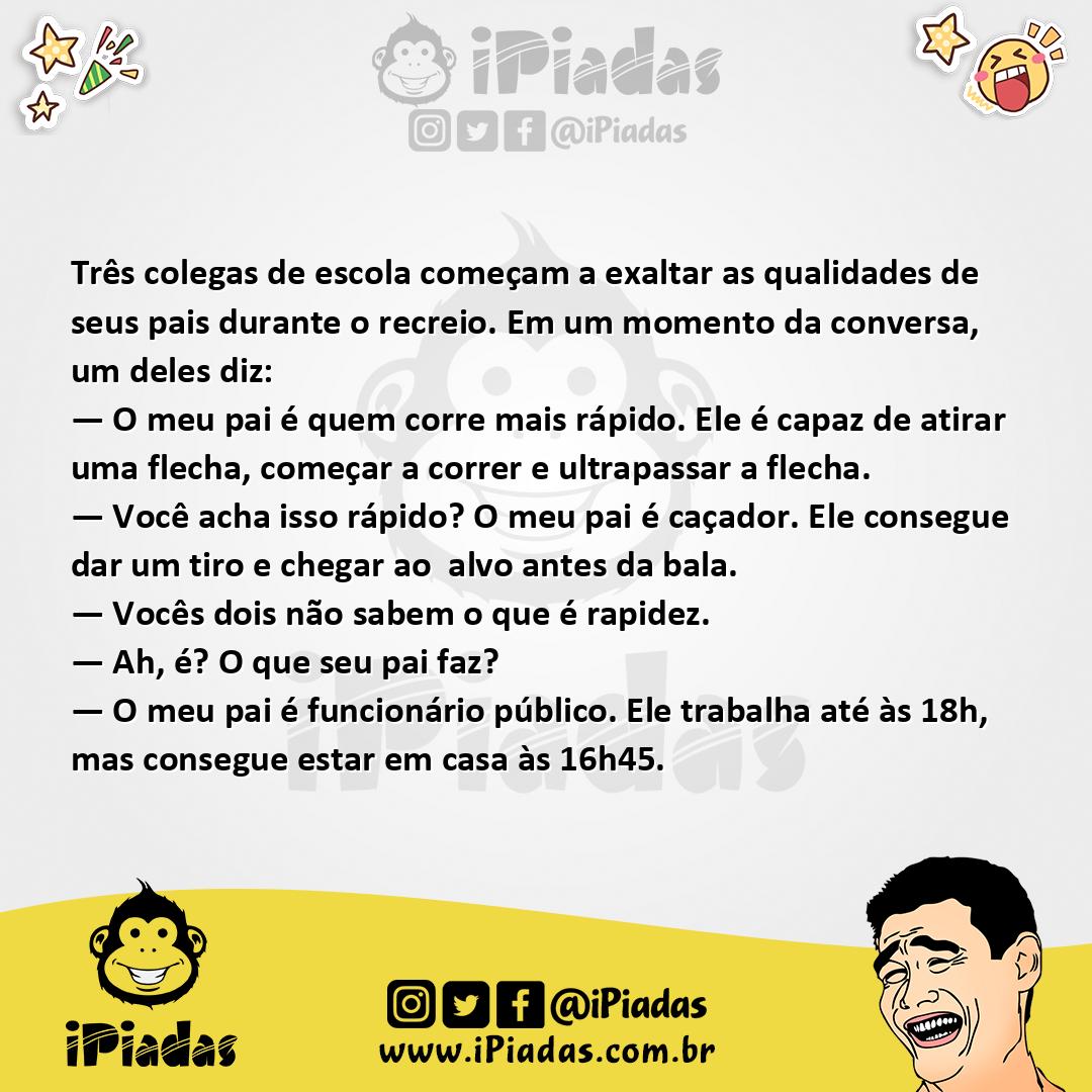 Ilustração da piada Pai Mais Rápido no iPiadas
