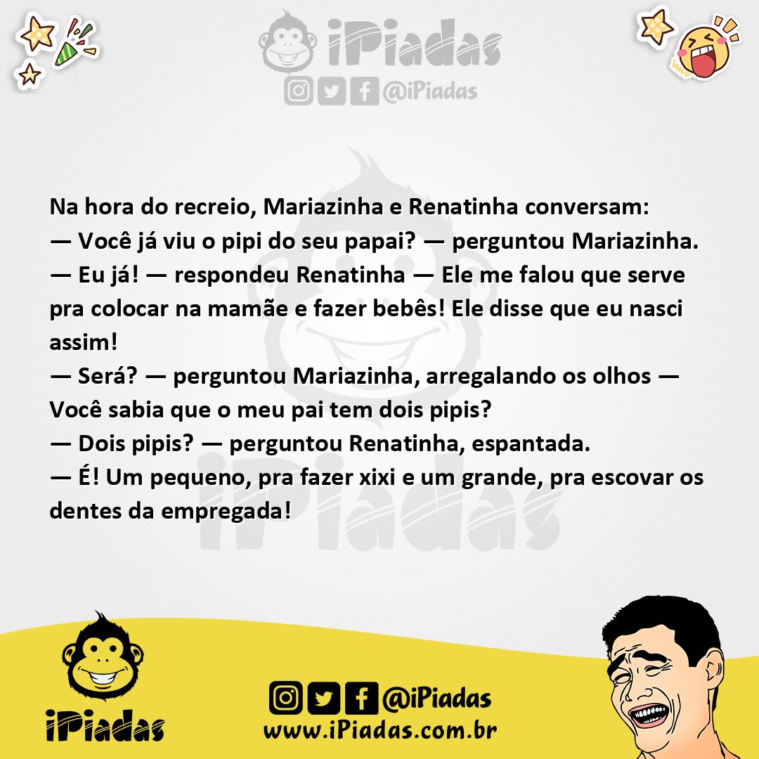 Ilustração da piada Pipi do Papai no iPiadas
