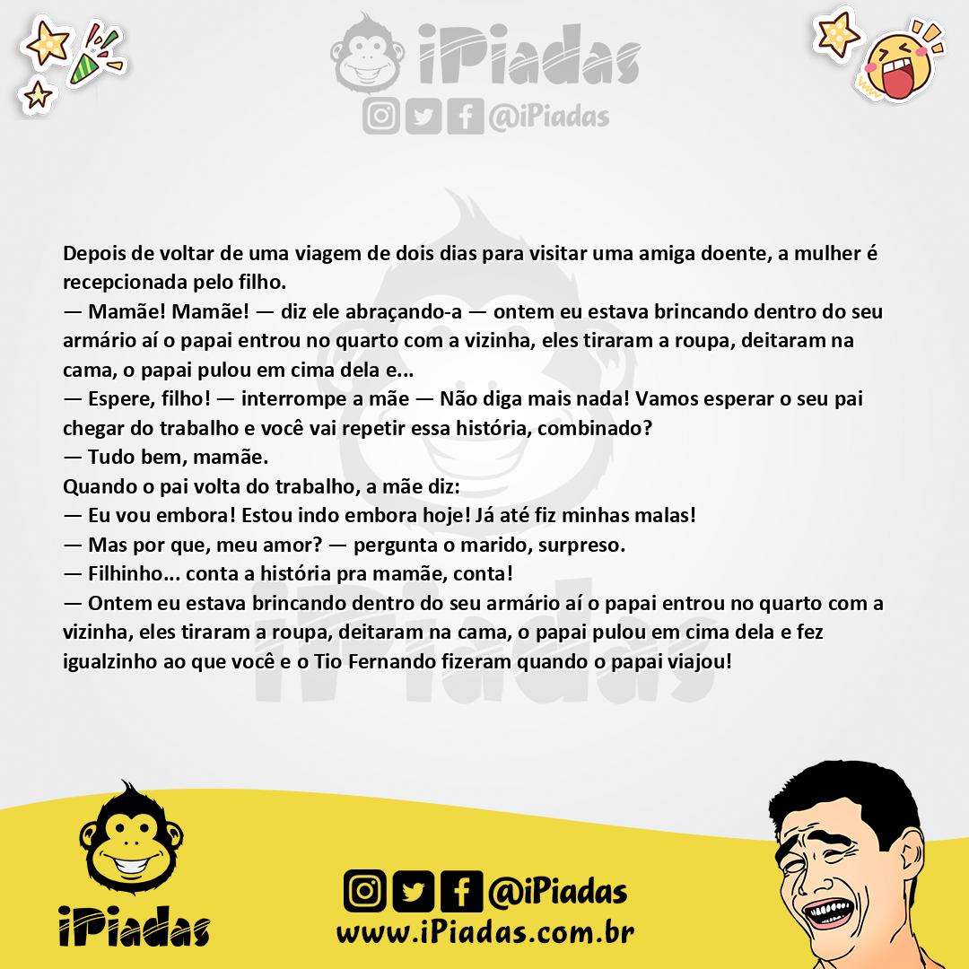 Ilustração da piada Sei o Que Fizeram no iPiadas