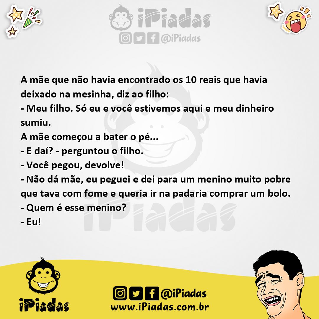 Ilustração da piada Sumindo Com o Dinheiro no iPiadas