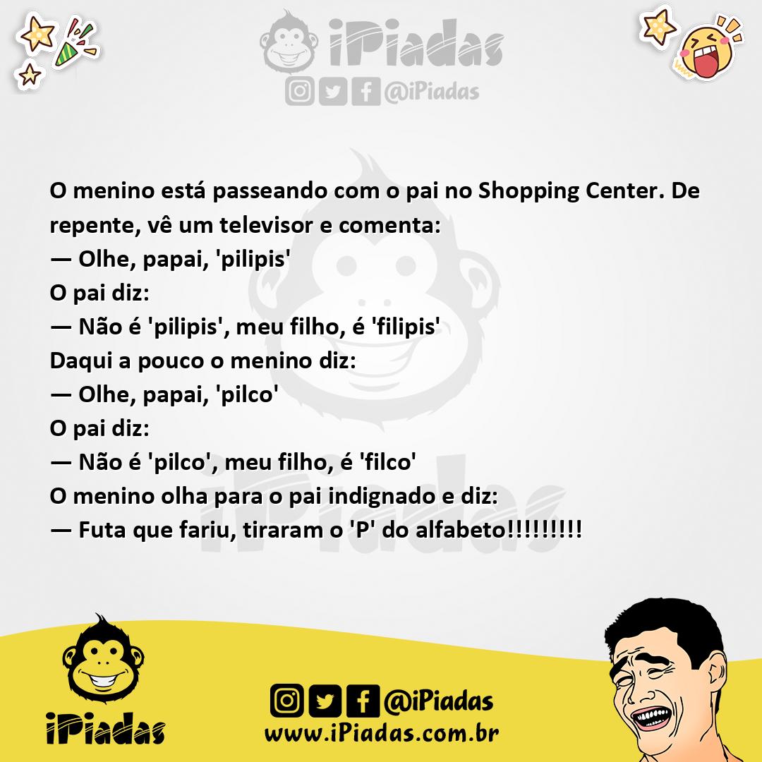 Ilustração da piada Trocando As Letras no iPiadas
