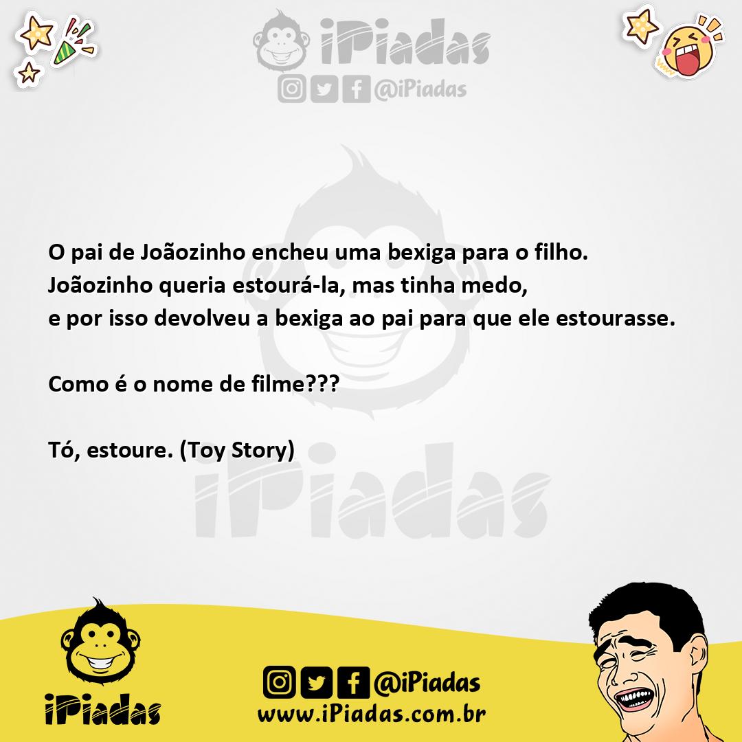 Ilustração da piada A Bexiga no iPiadas