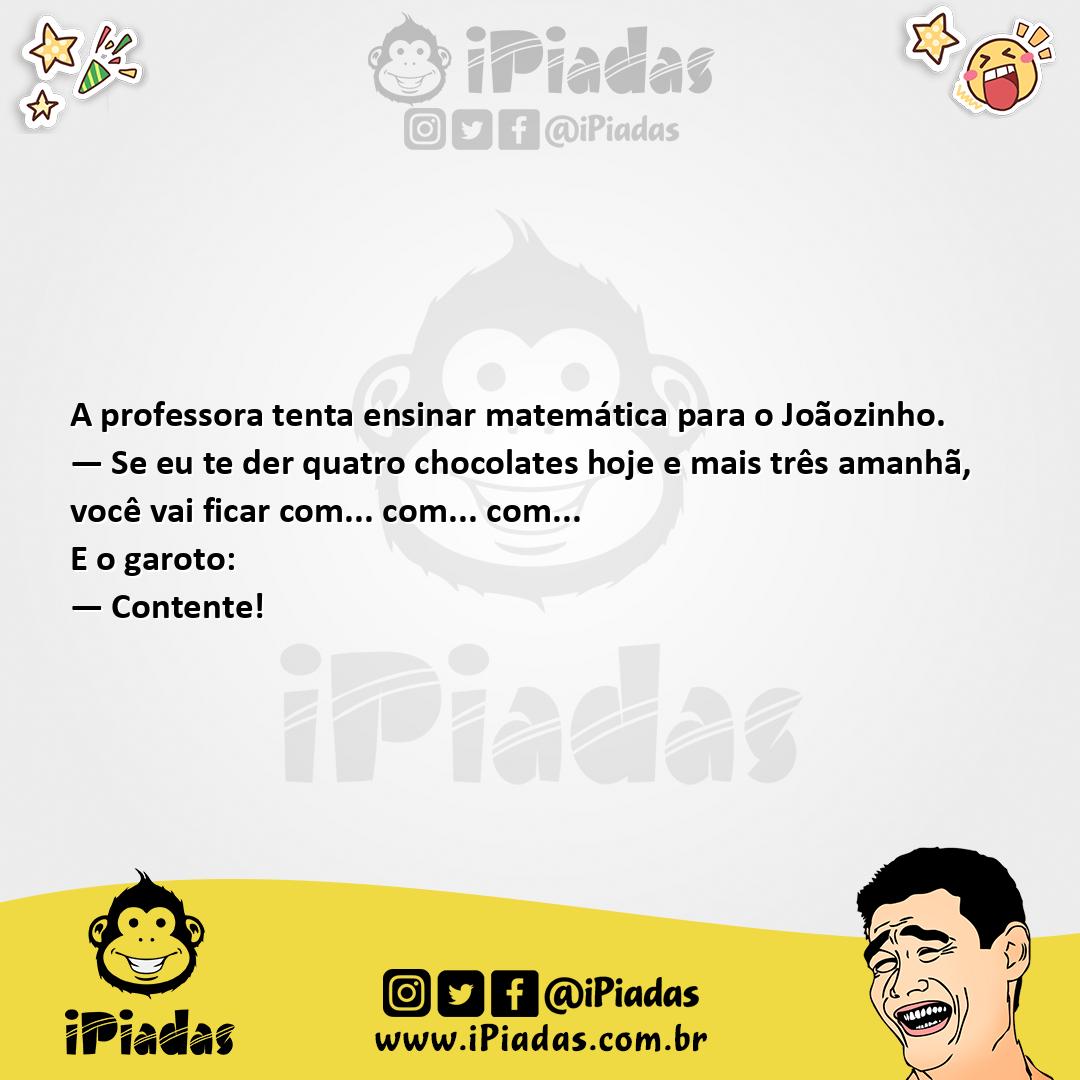 Ilustração da piada Aprendendo Matemática no iPiadas