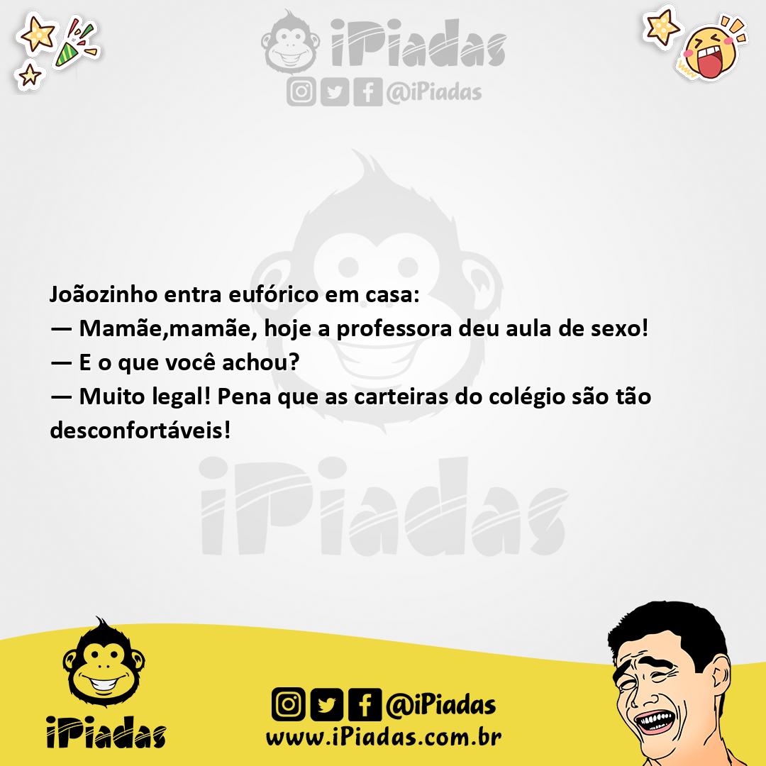 Ilustração da piada Aula de sexo no iPiadas