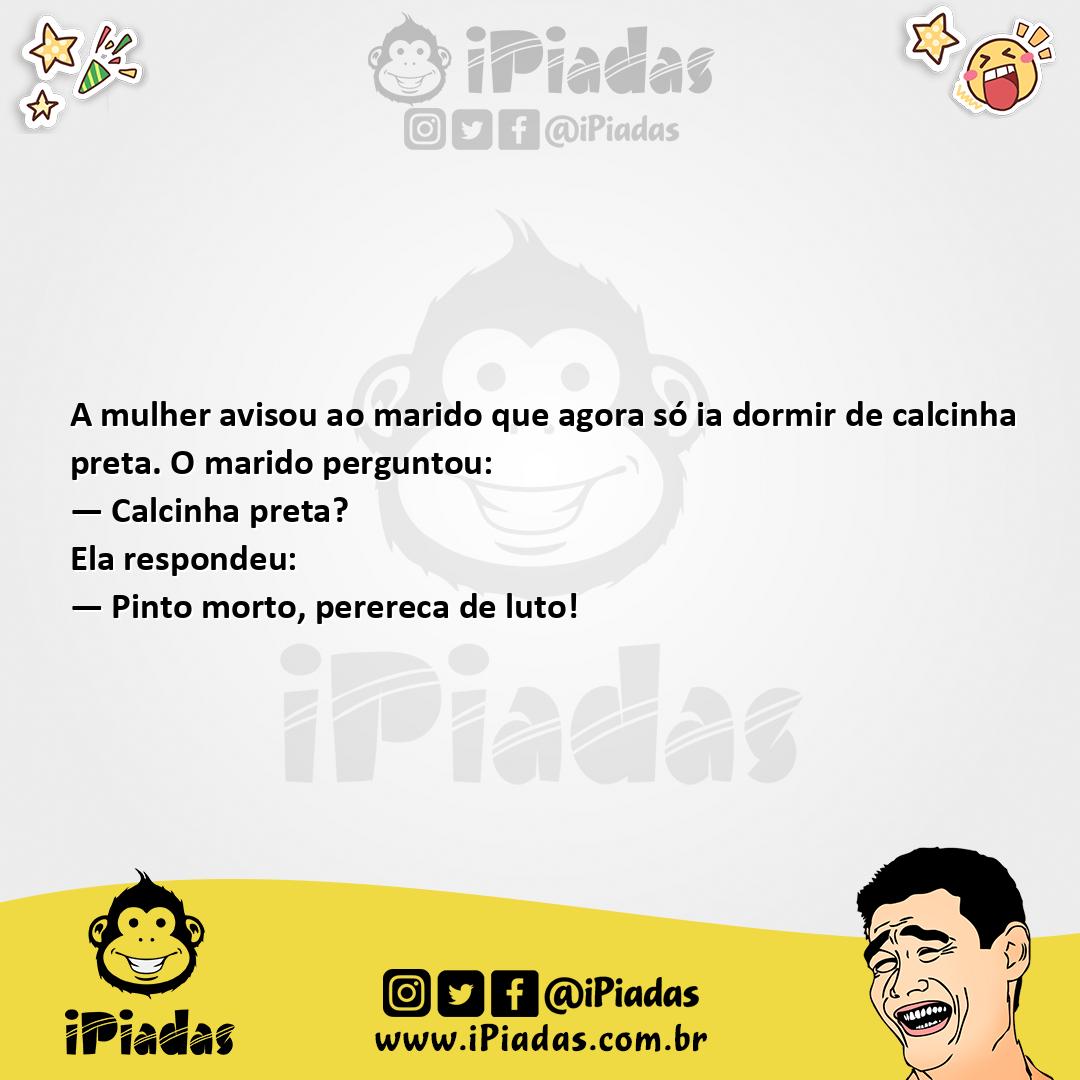 Ilustração da piada Calcinha Preta no iPiadas
