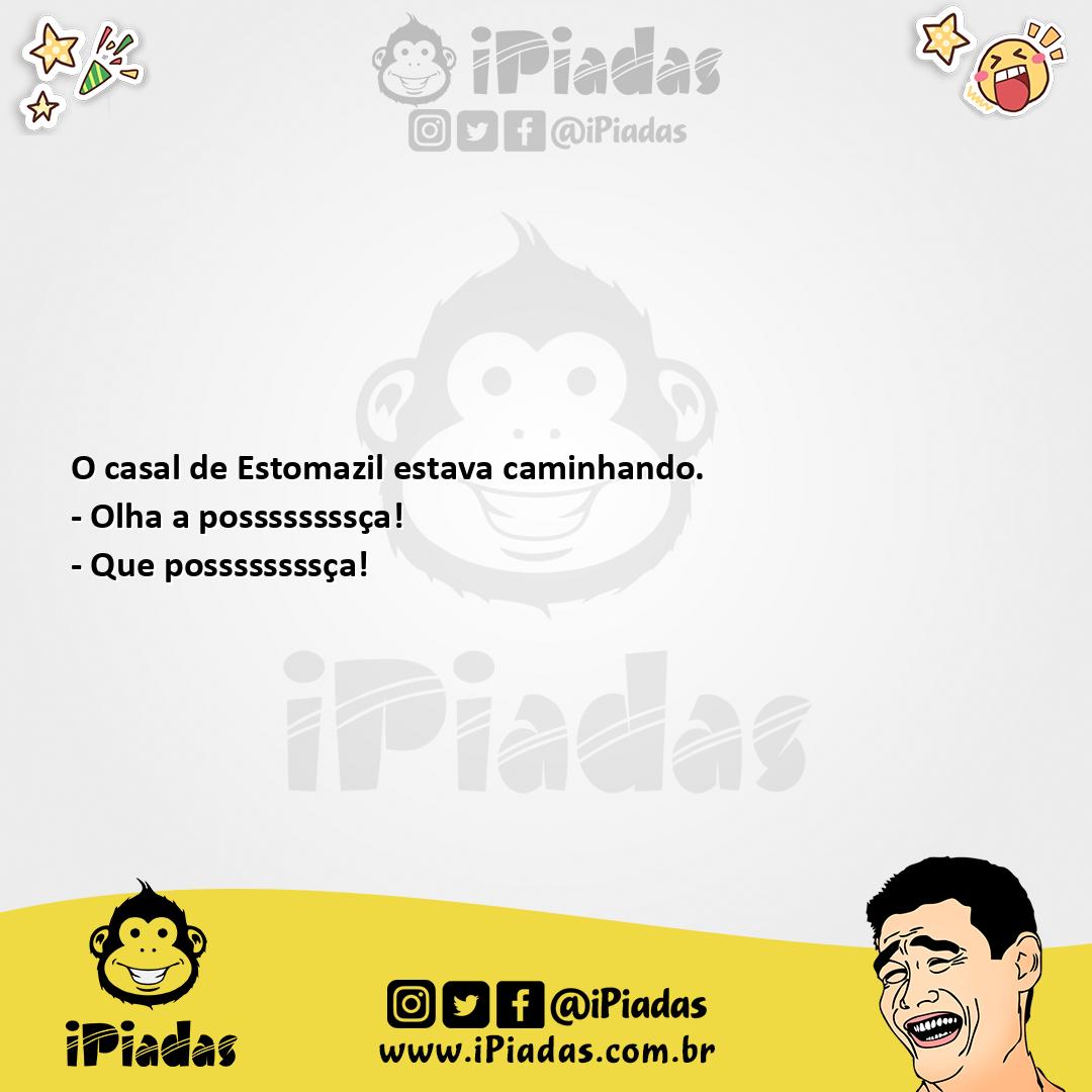 Ilustração da piada Casal de Estomazil no iPiadas