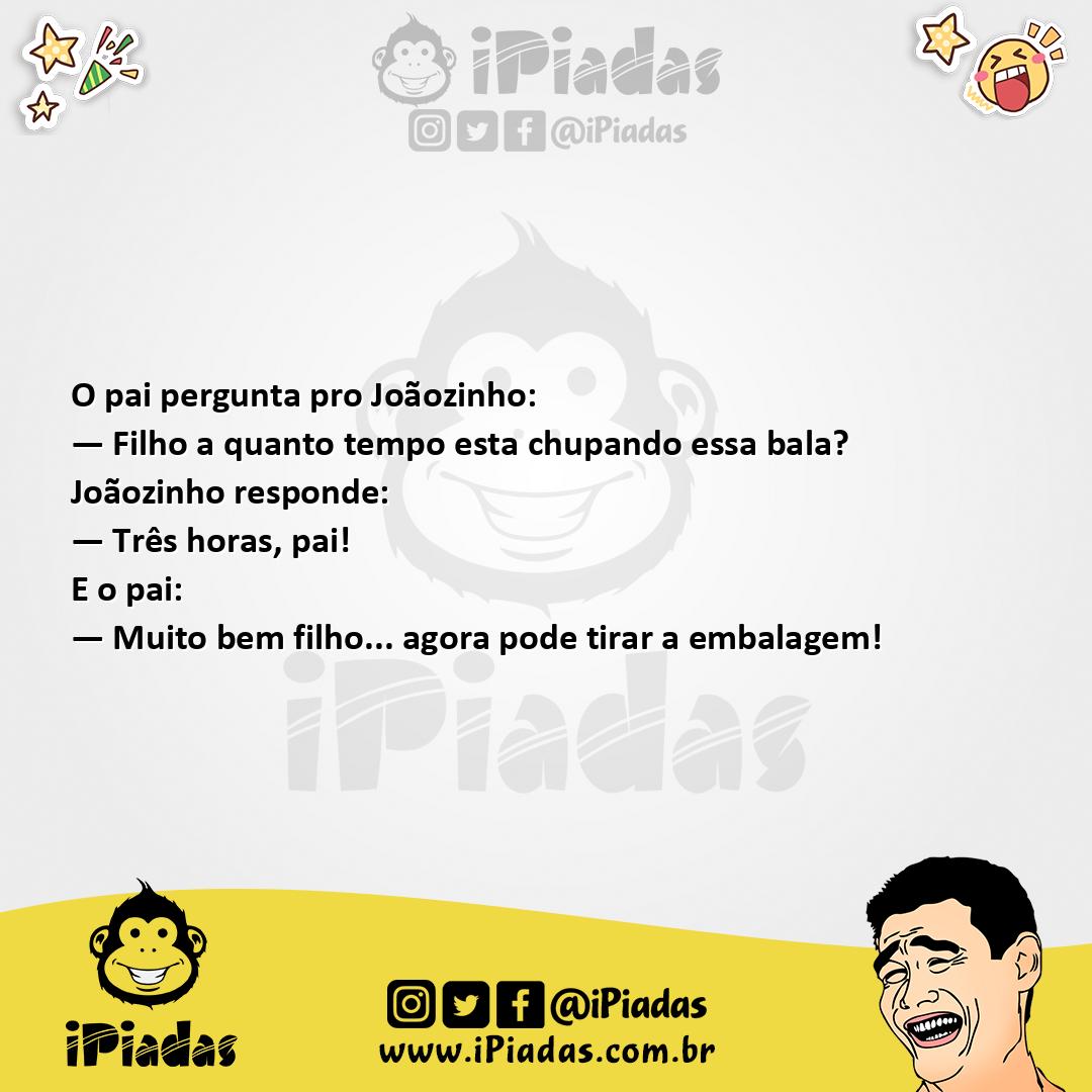 Ilustração da piada Chupando Bala no iPiadas