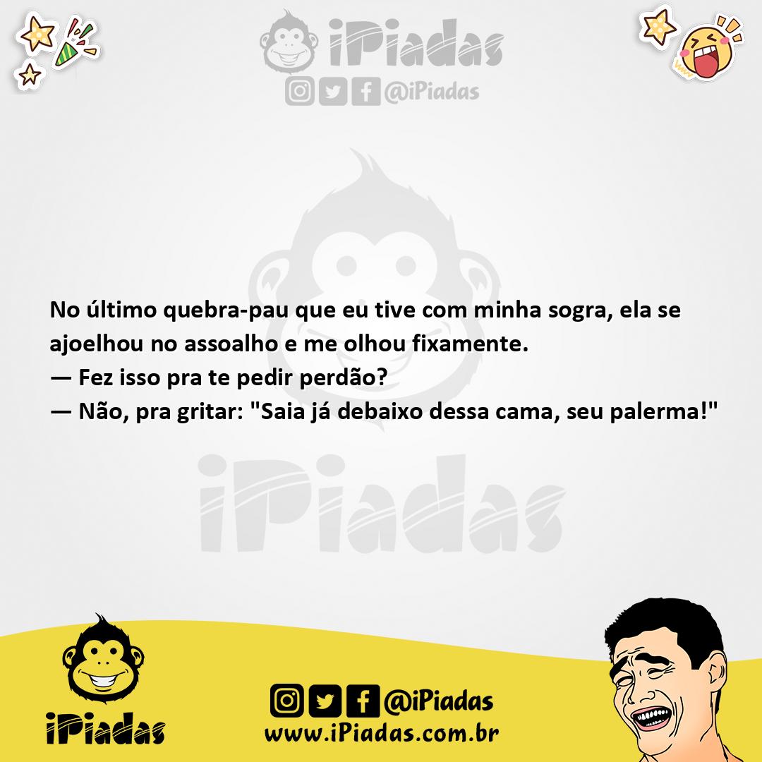 Ilustração da piada De Joelhos no iPiadas