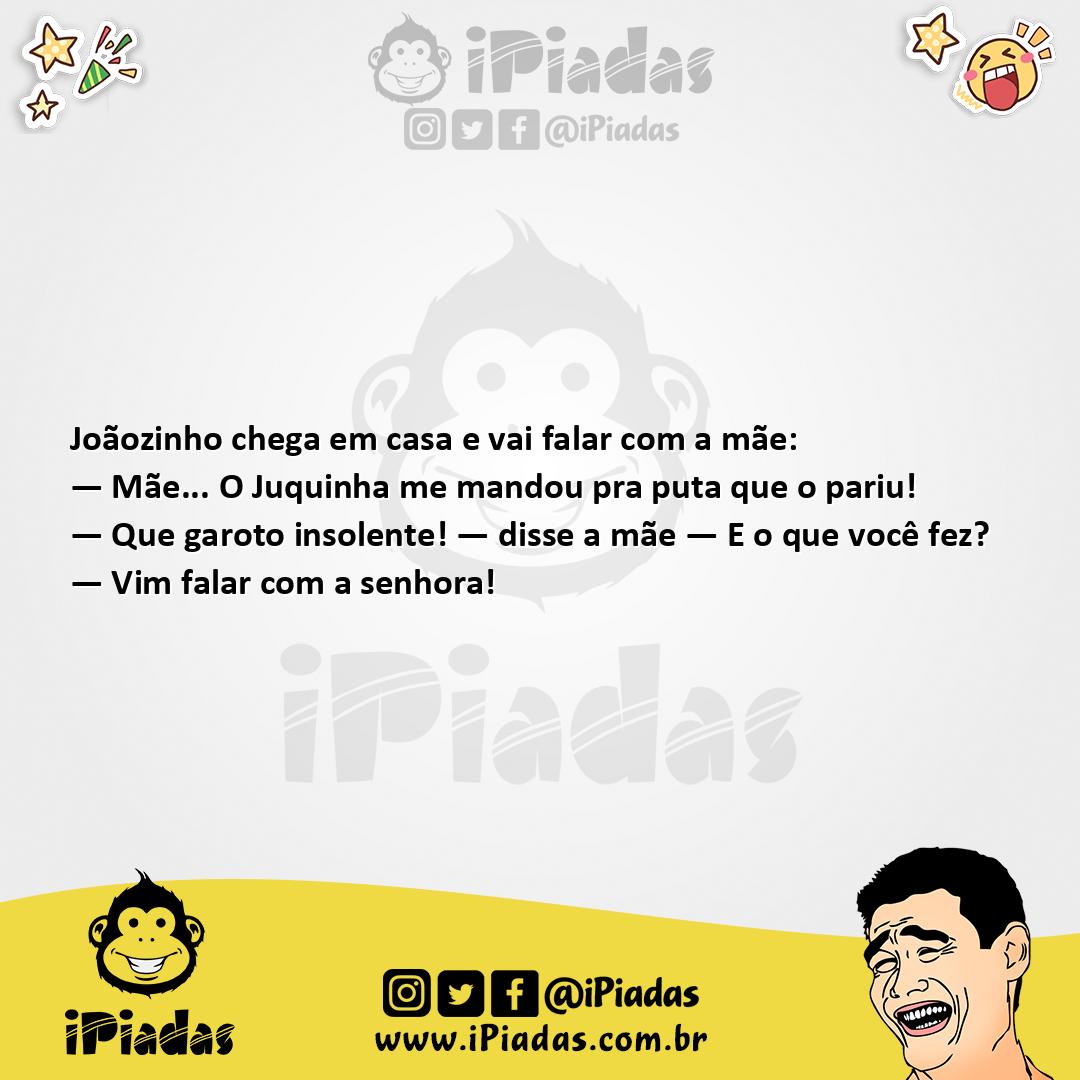 Ilustração da piada Falando Mal da Mãe no iPiadas