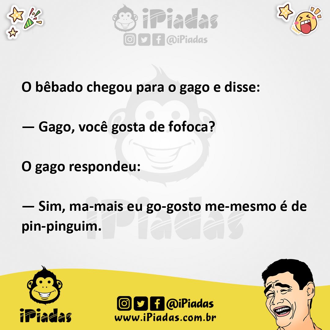 Ilustração da piada Fofoca no iPiadas