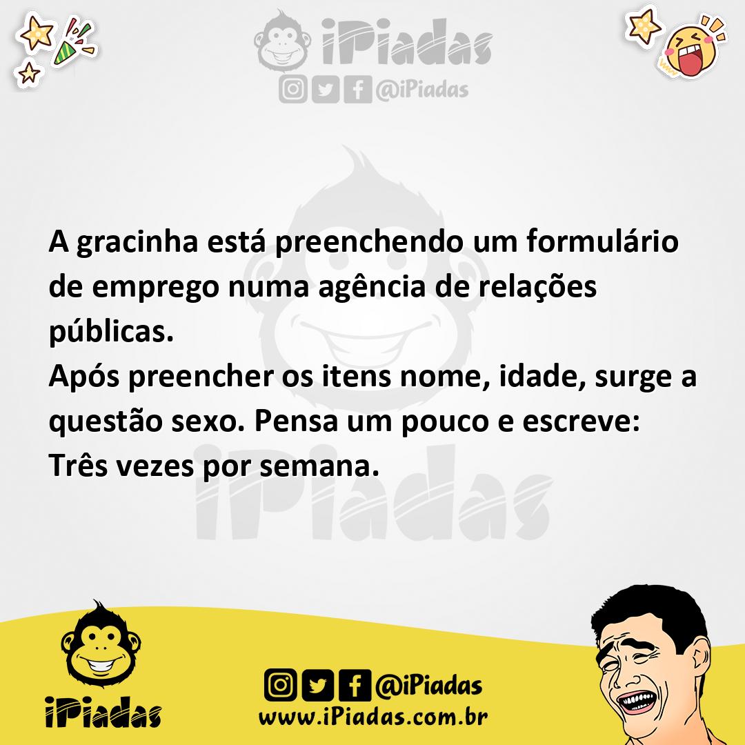 Ilustração da piada Formulário no iPiadas