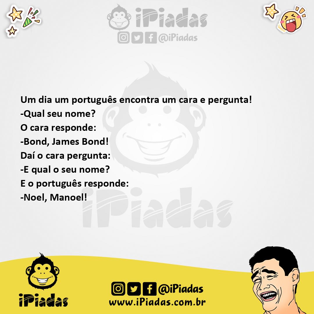 Ilustração da piada James Bond no iPiadas