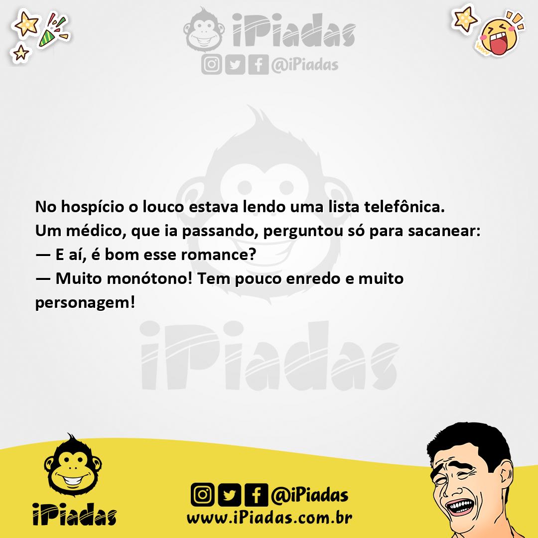 Ilustração da piada Lista Telefônica no iPiadas