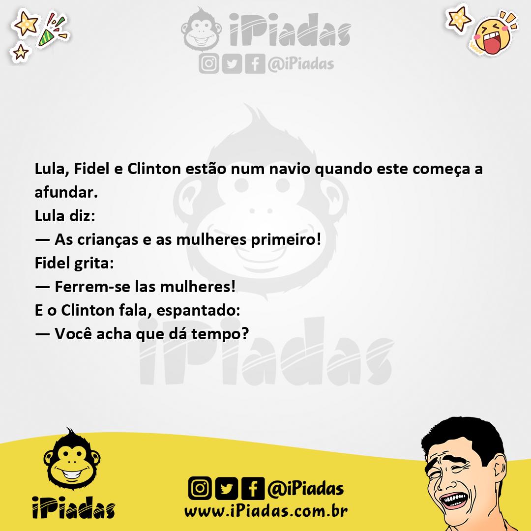 Ilustração da piada Navio Afundando no iPiadas