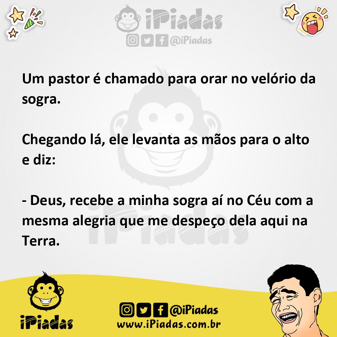 Ilustração da piada Oração no Velório no iPiadas