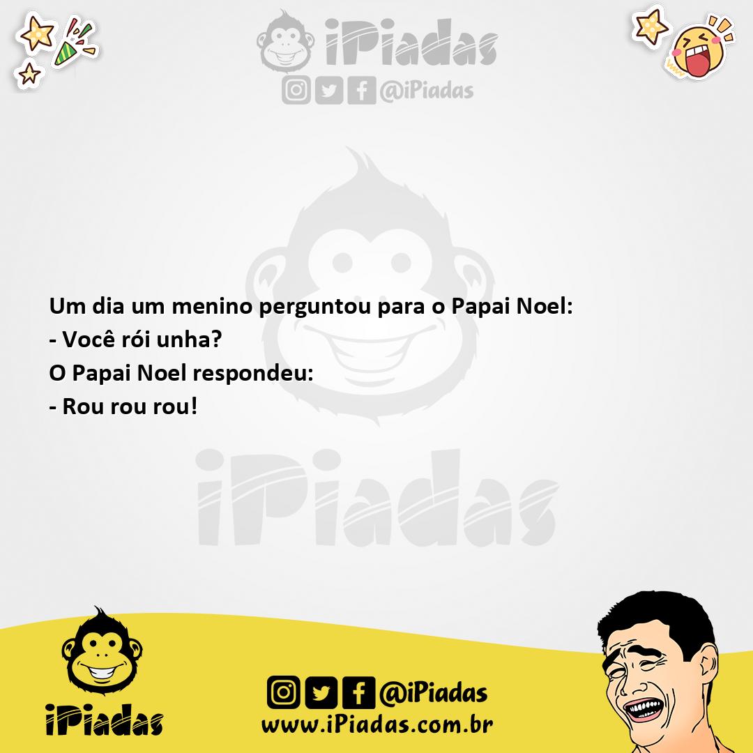 Ilustração da piada Pergunta Para Papai Noel no iPiadas