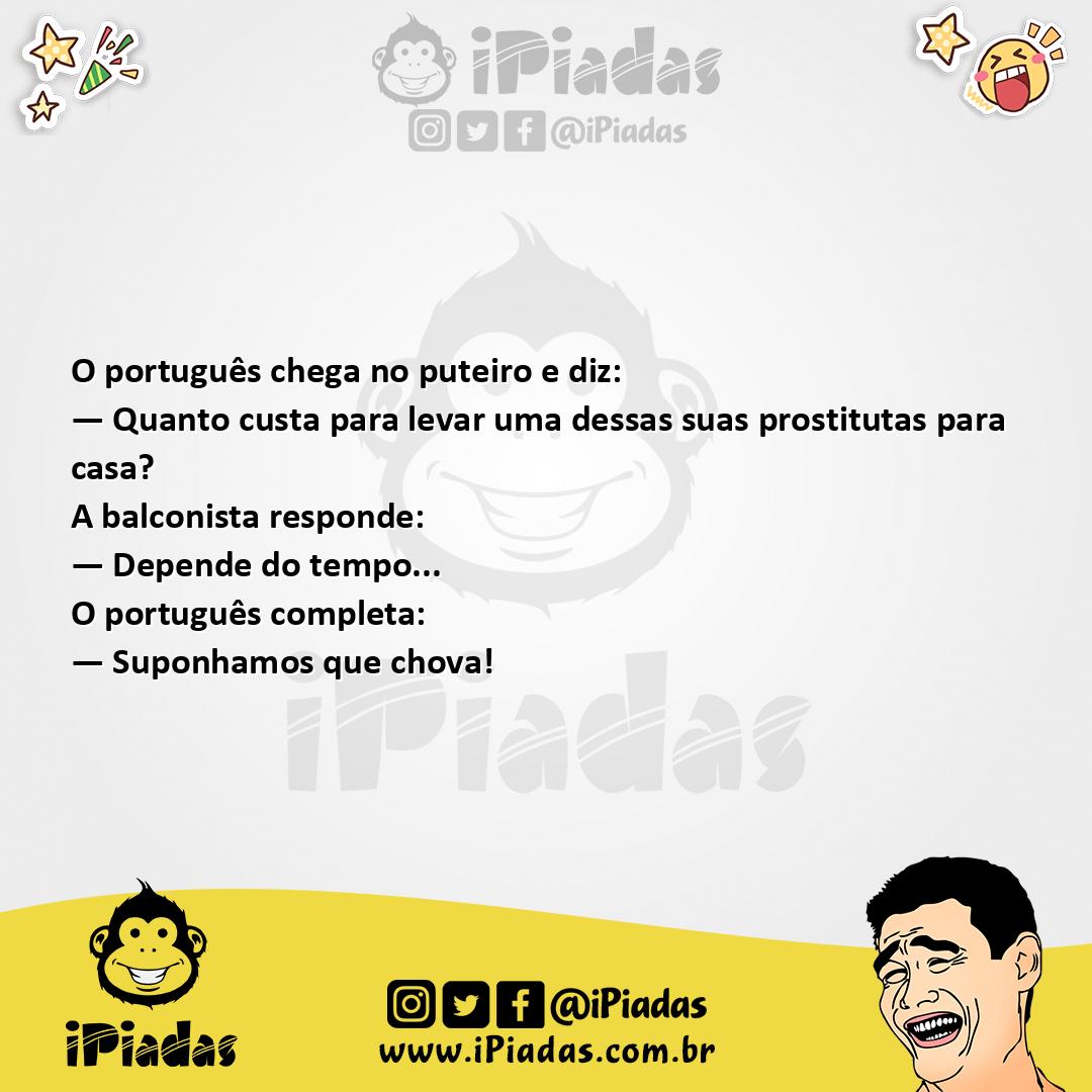 Ilustração da piada Português no Puteiro no iPiadas