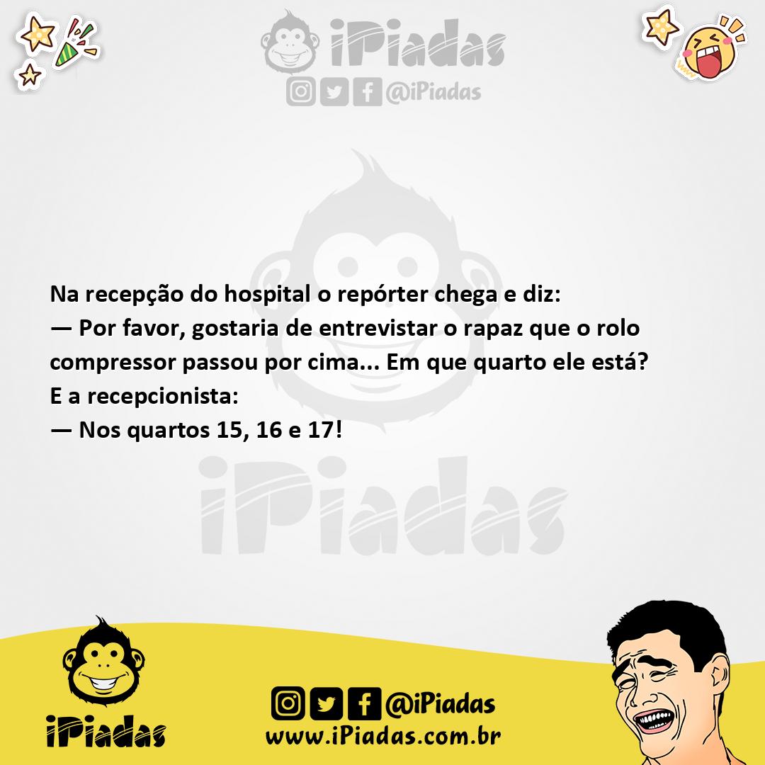 Ilustração da piada Rolo Compressor no iPiadas