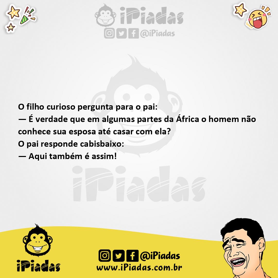 Ilustração da piada Surpresa de Casamento no iPiadas