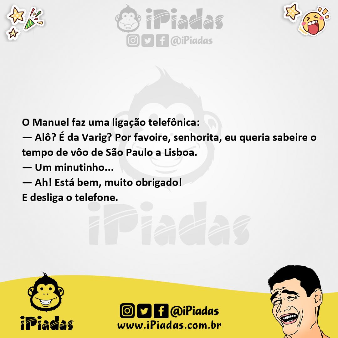 Ilustração da piada Tempo de Vôo no iPiadas