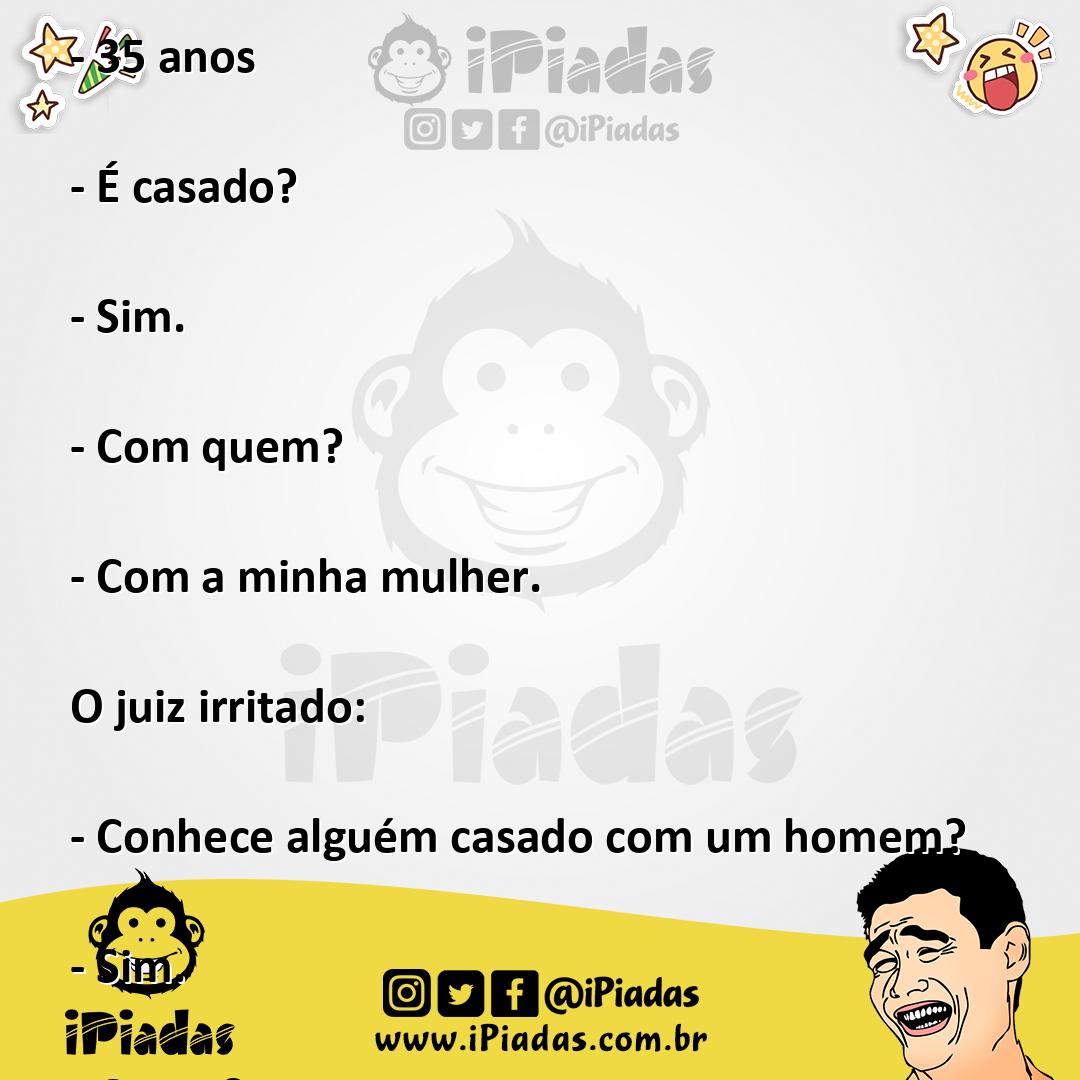 Ilustração da piada Tirando a paciência do juiz no iPiadas