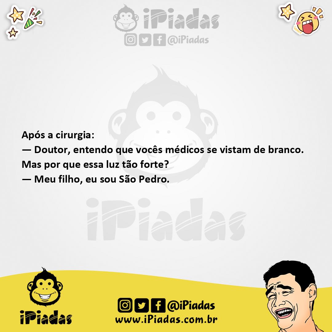 Ilustração da piada Todos de Branco no iPiadas
