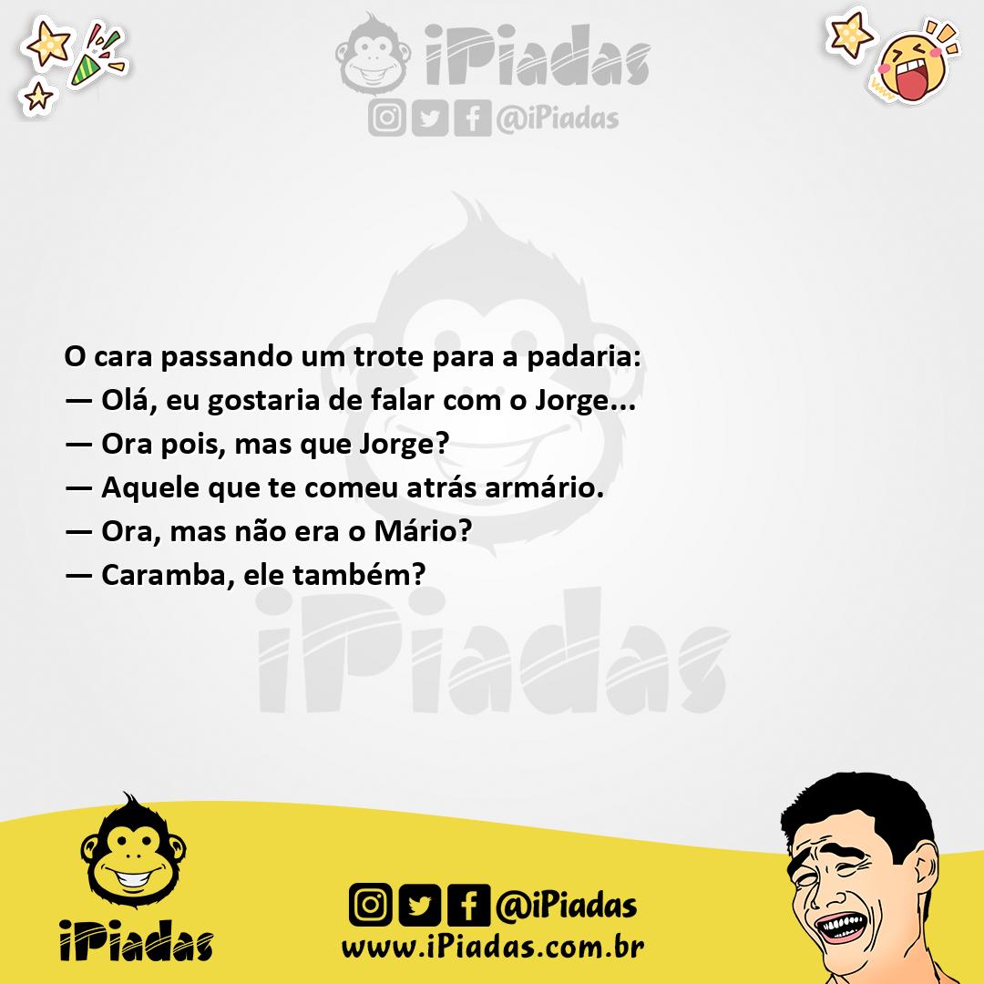 Ilustração da piada Trote na Padaria no iPiadas