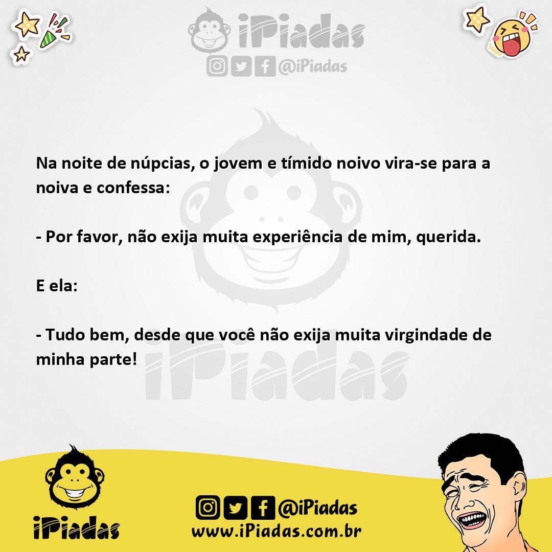 Ilustração da piada Virgindade no iPiadas