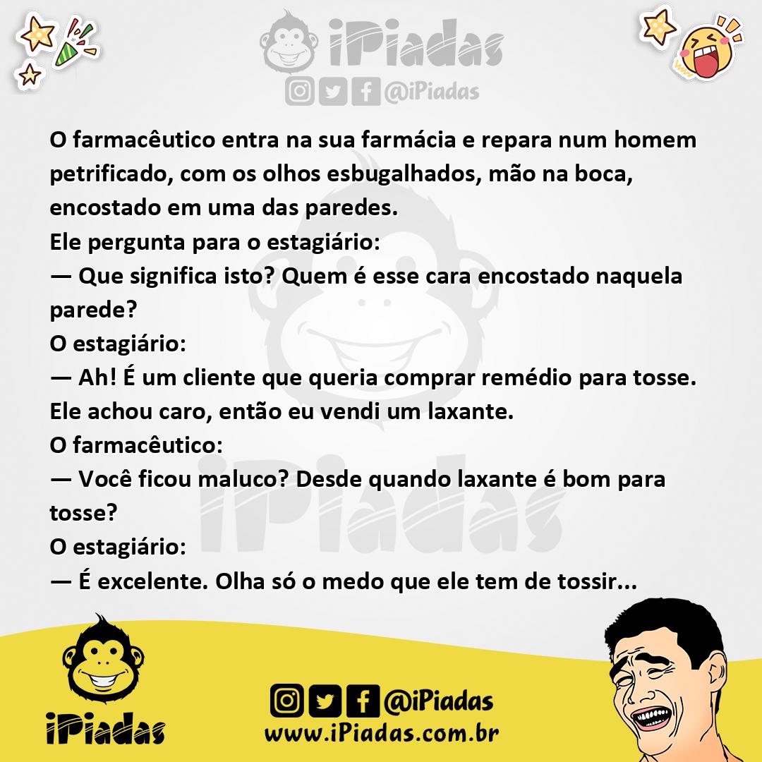 Ilustração da piada Remédio para Tosse no iPiadas