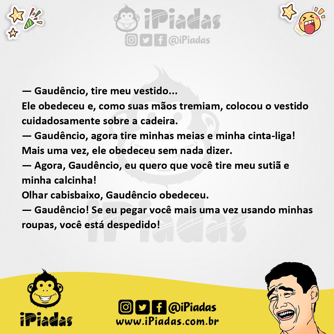 Ilustração da piada Tirando a Roupa no iPiadas