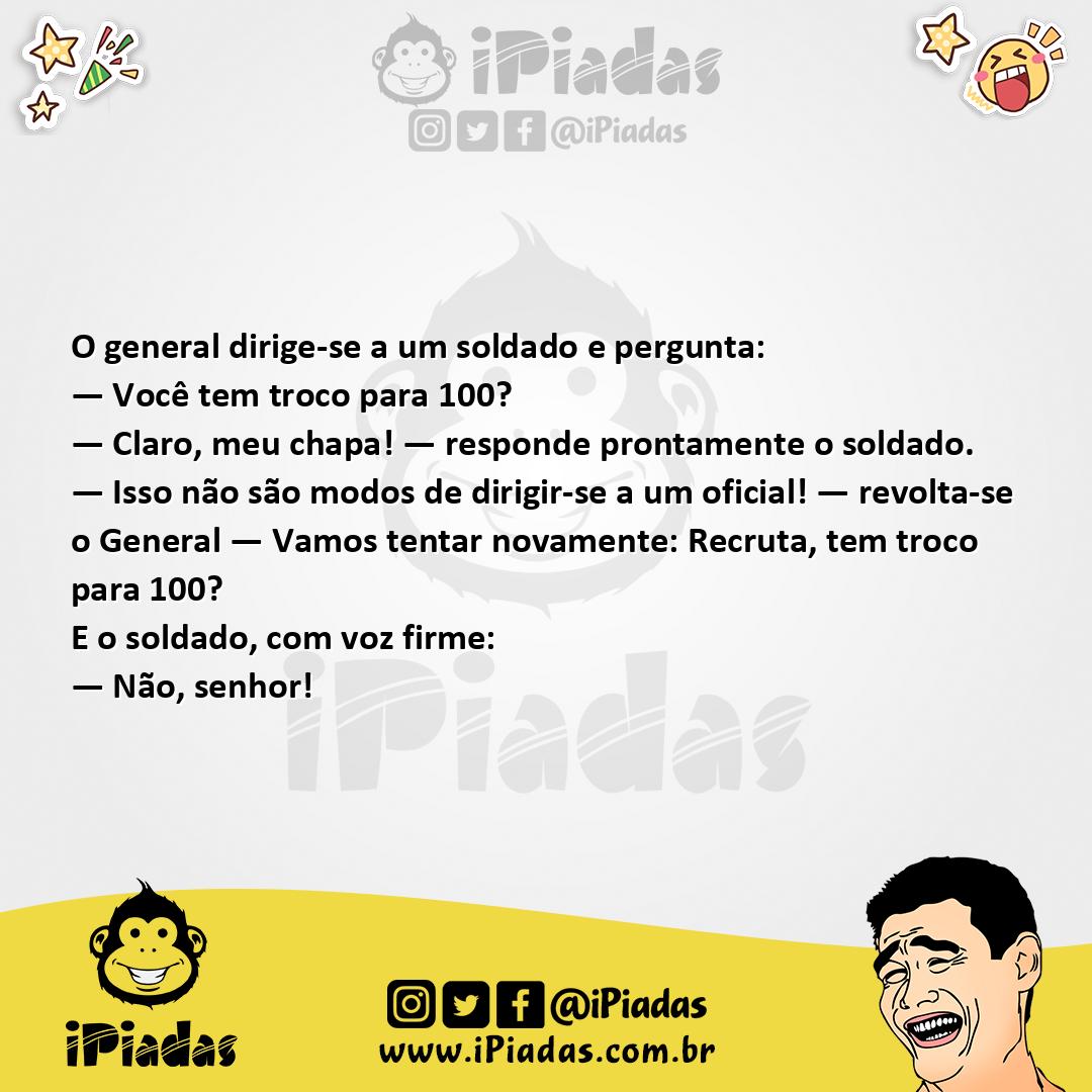 Ilustração da piada Troco pra Cem no iPiadas