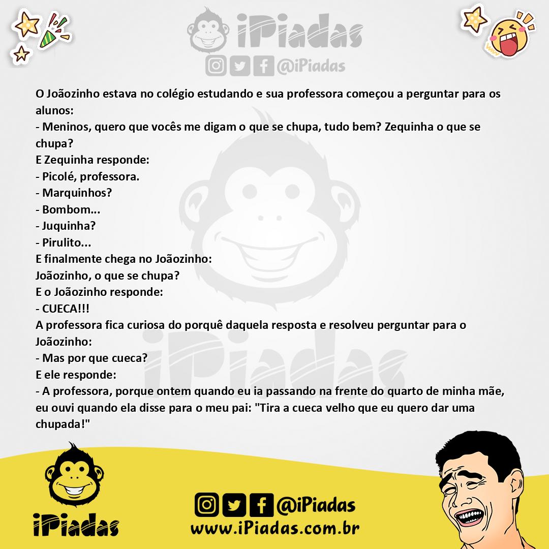 Ilustração da piada Chupada no iPiadas