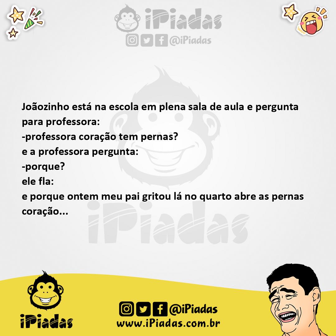 Ilustração da piada Coração no iPiadas