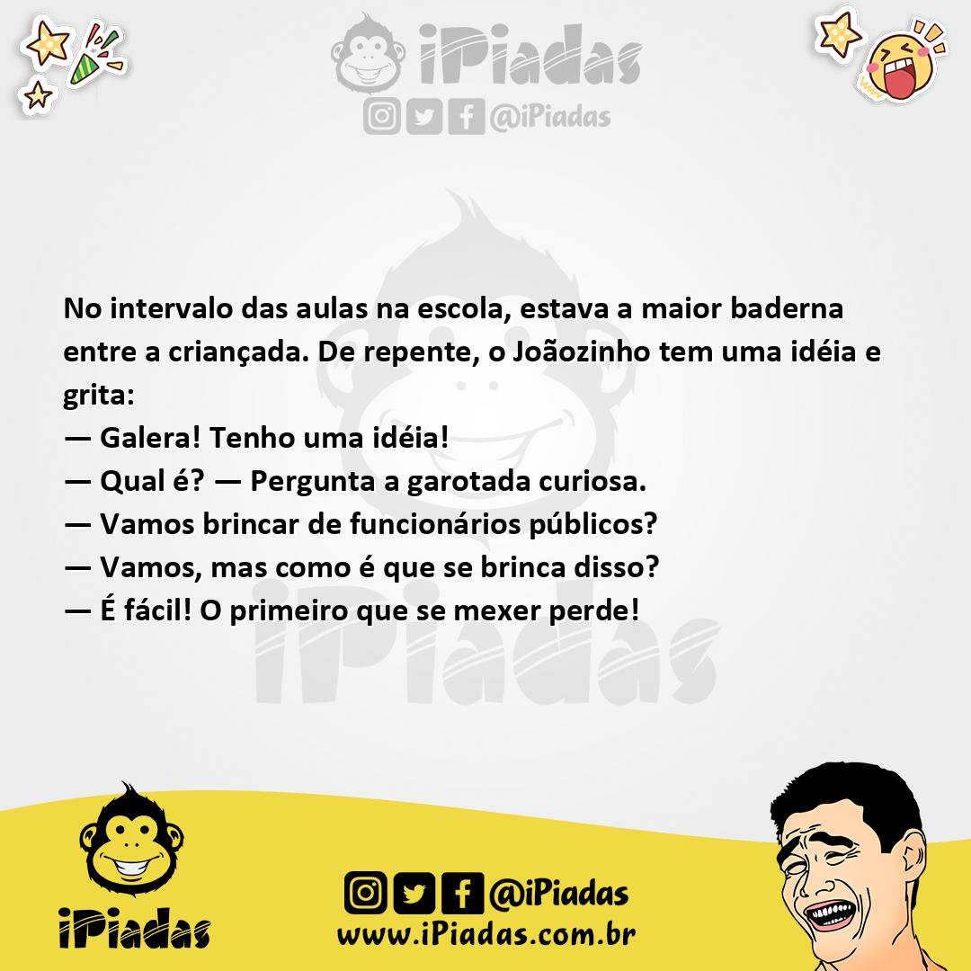 Ilustração da piada Funcionário Público no iPiadas