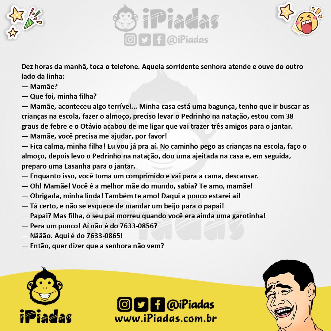 Ilustração da piada Melhor Mãe no iPiadas