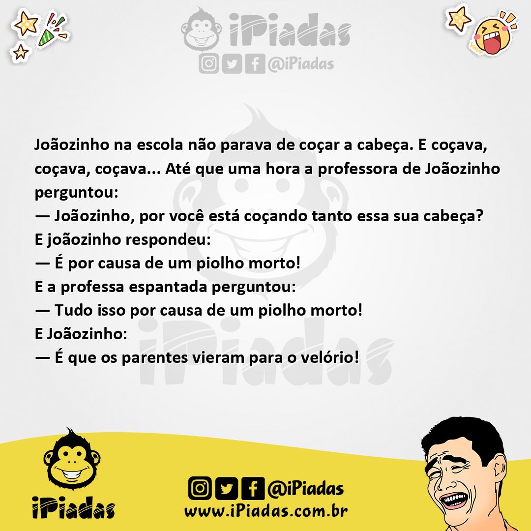 Ilustração da piada Piolho Morto no iPiadas
