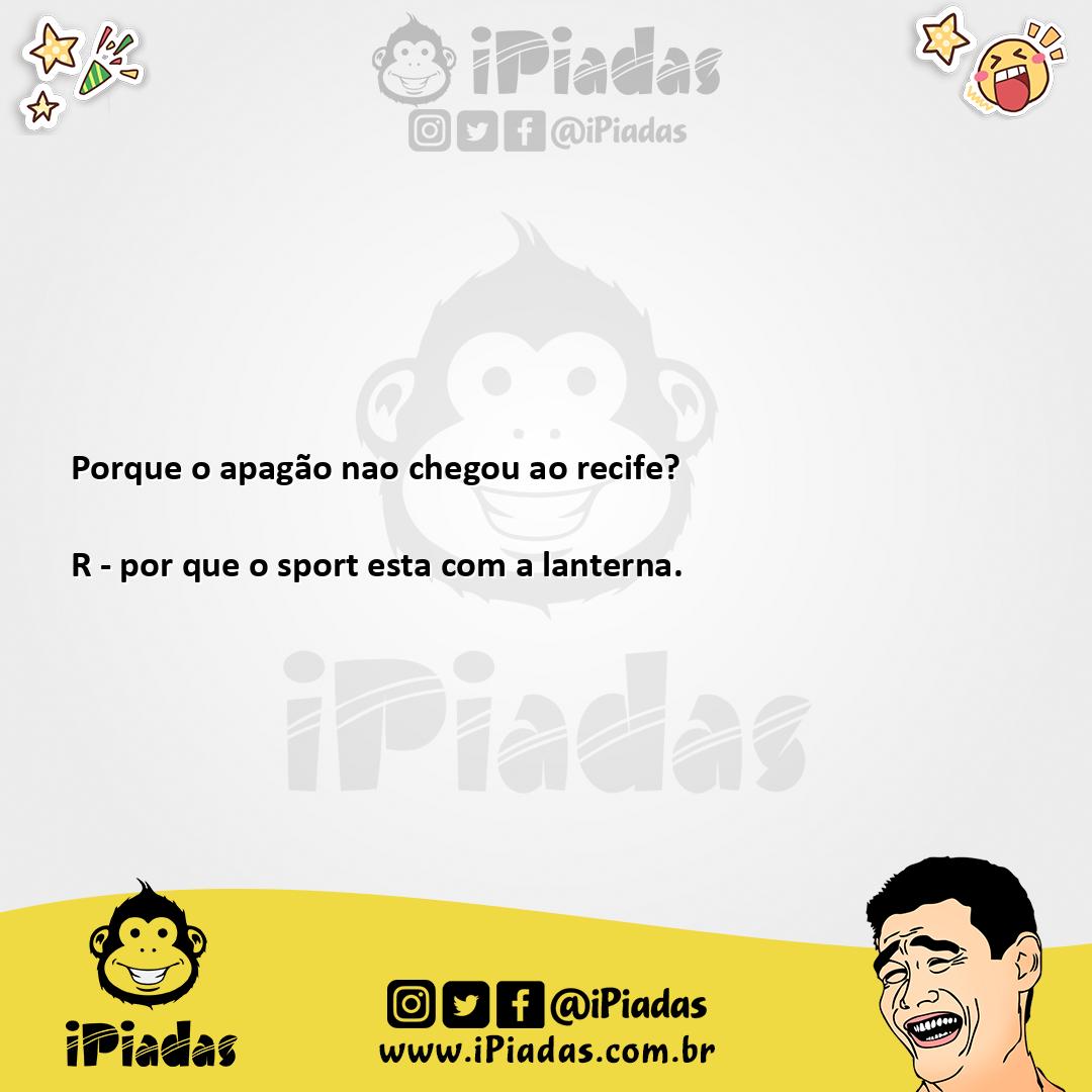 Ilustração da piada Apagão no iPiadas