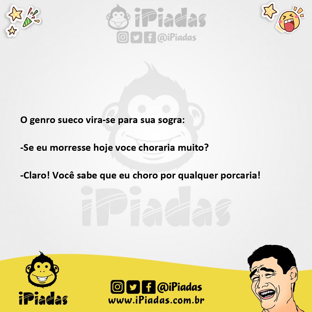 Ilustração da piada O Sueco no iPiadas