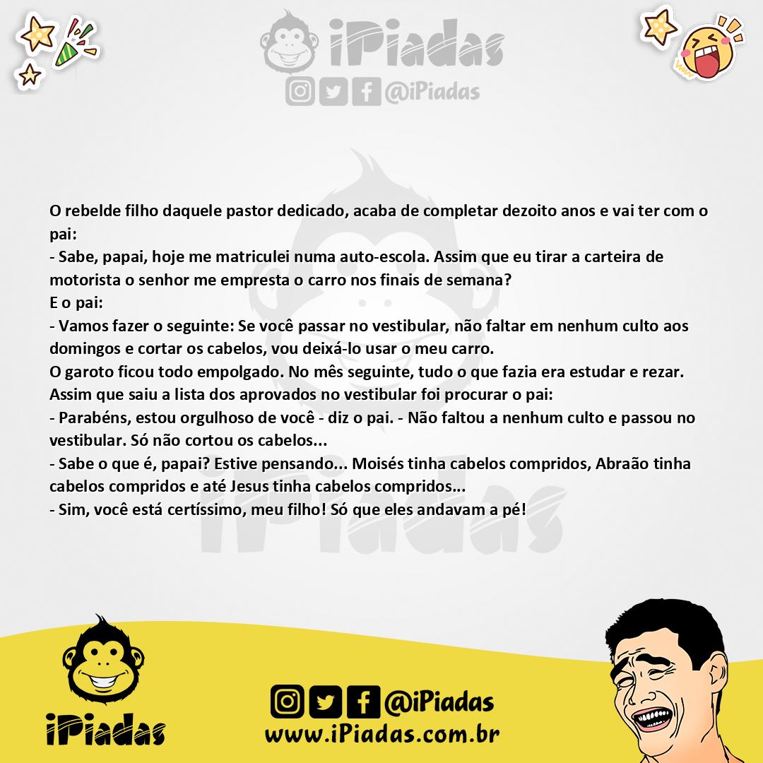 Ilustração da piada O Filho do Pastor Alemão no iPiadas