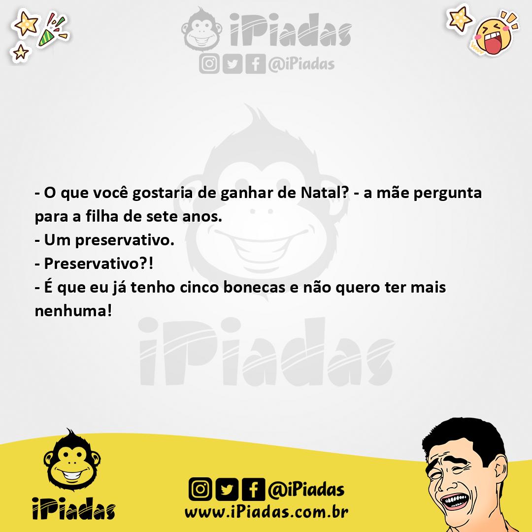Ilustração da piada Presente inusitado no iPiadas